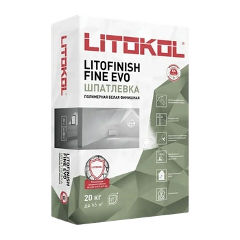 Шпаклевка для стен полимерная 3 в 1 LITOKOL Литокол LITOFINISH FINE EVO 20 кг