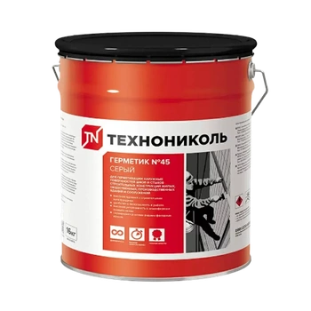 Герметик для межпанельных швов ТехноНИКОЛЬ №45 бутилкаучуковый 16 кг серый