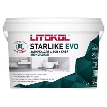STARLIKE EVO S.125 GRIGIO CEMENTO эпоксидный состав для укладки и затирки мозаики и керамической плитки