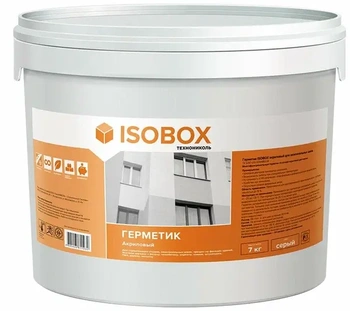 Герметик isobox акриловый для межпанельных швов (белый) 7кг